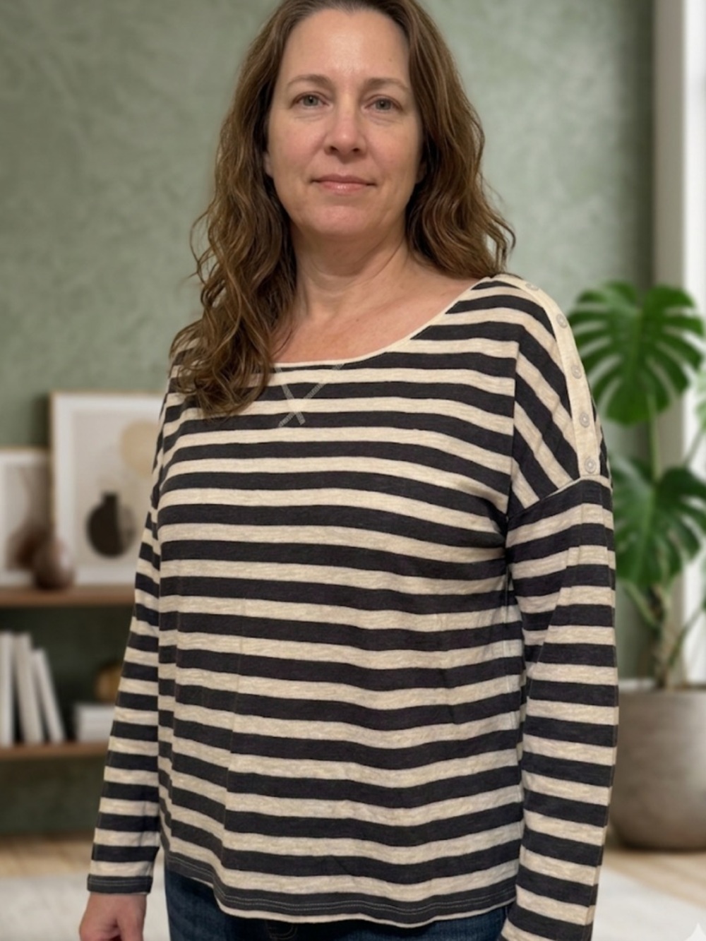 Classic Striped Long-Sleeve Top